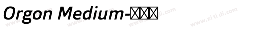 Orgon Medium字体转换